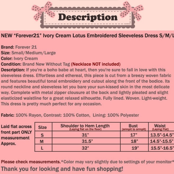 Ivory Cream Lotus Floral Embroidery Babydoll Dress - Picture 8 of 8